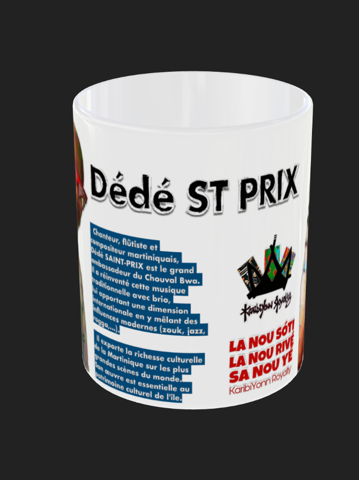 Mug Dédé Saint-Prix – Collection Parcours de Légende (Édition Biographie)