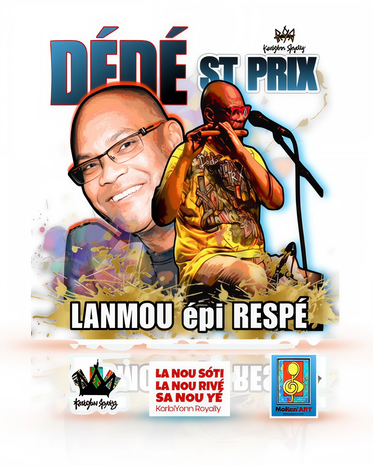 T-Shirt KYRCOLLECTOR - Dédé Saint Prix | Édition "Lanmou épi Respé"