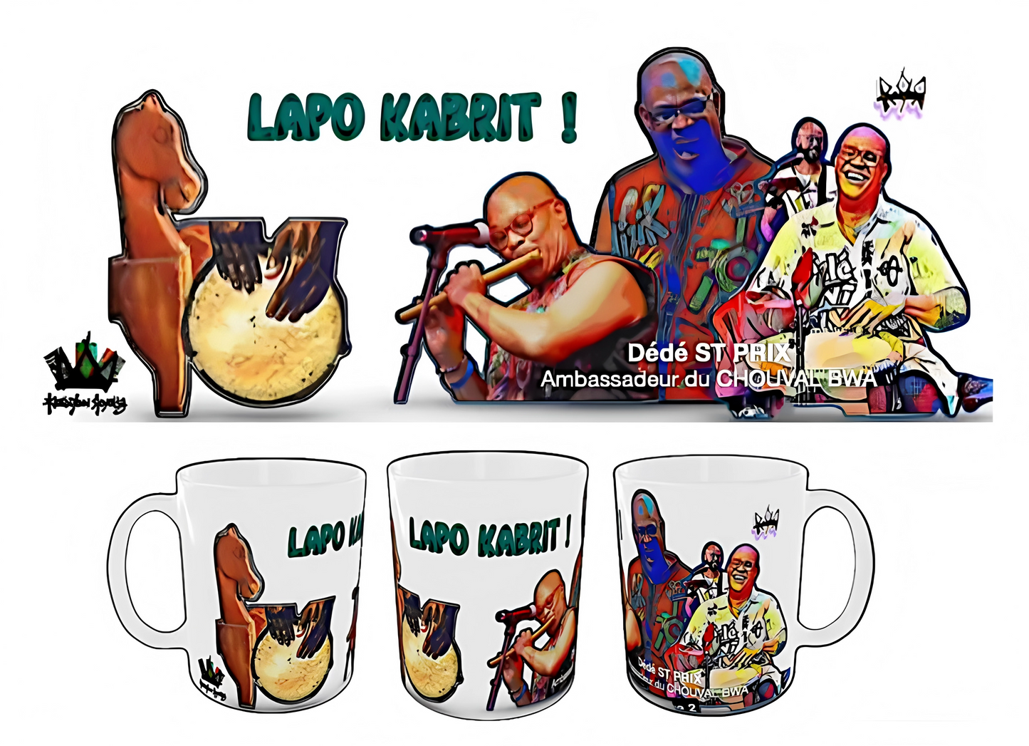 Mug KYRCOLLECTOR : Dédé Saint-Prix – "Lapo Kabrit"
