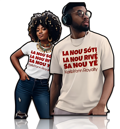 T-Shirt "L'Hymne" KaribiYonn Royalty | LA NOU SÓTÍ... Héritage, Vie & Dignité