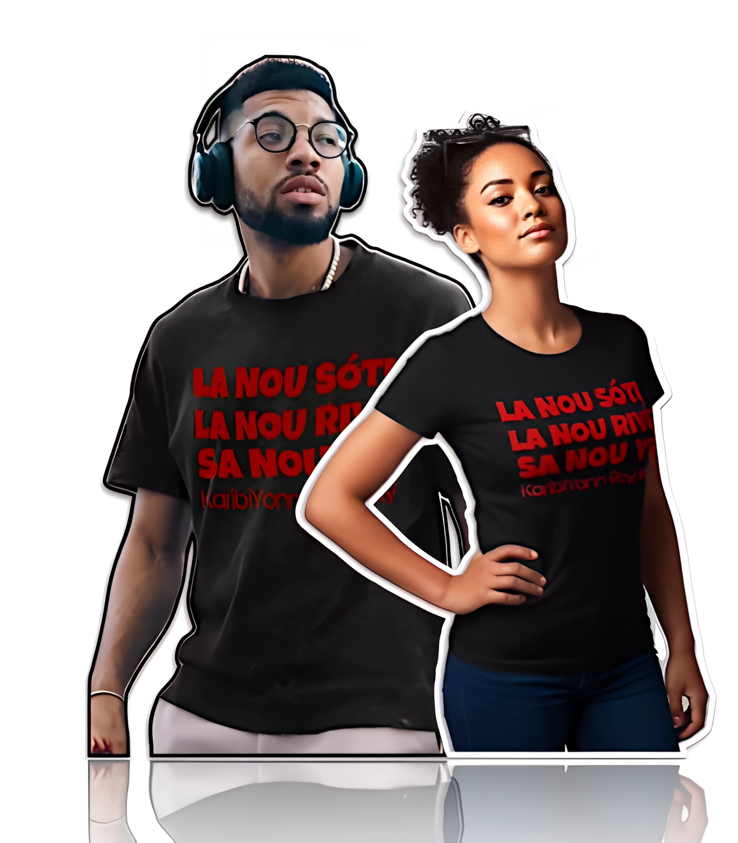 T-Shirt "L'Hymne" KaribiYonn Royalty | LA NOU SÓTÍ... Héritage, Vie & Dignité