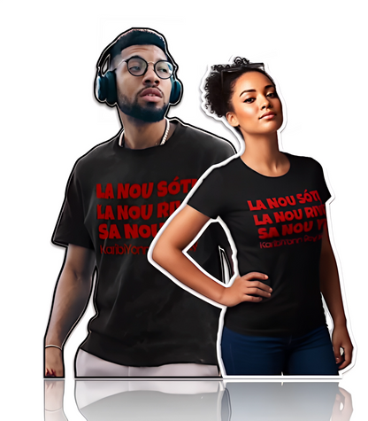 T-Shirt "L'Hymne" KaribiYonn Royalty | LA NOU SÓTÍ... Héritage, Vie & Dignité