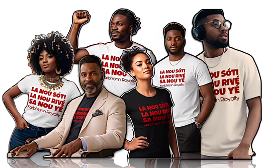 T-Shirt "L'Hymne" KaribiYonn Royalty | LA NOU SÓTÍ... Héritage, Vie & Dignité