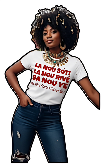 T-Shirt "L'Hymne" KaribiYonn Royalty | LA NOU SÓTÍ... Héritage, Vie & Dignité
