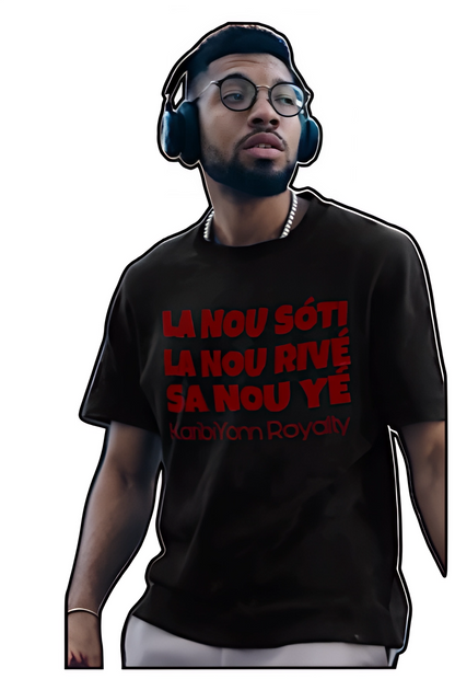 T-Shirt "L'Hymne" KaribiYonn Royalty | LA NOU SÓTÍ... Héritage, Vie & Dignité